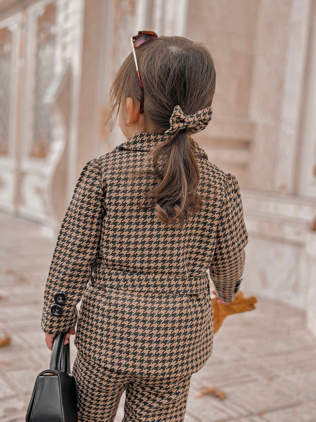 کت و شلوار پیچازی همراه گلسر مدل سلین